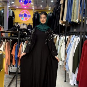عبایی سنگدوزی گل