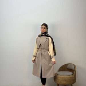 مانتو ترکیبی دوجیب