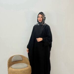 عبایی یقه هفت نیم زیپ