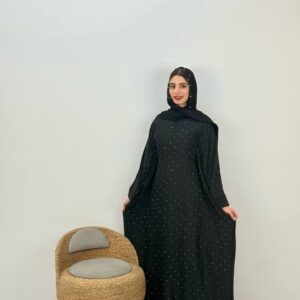 عبایی نگین نقره ای