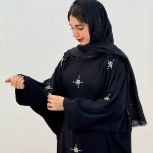 عبایی نگین ضربدری