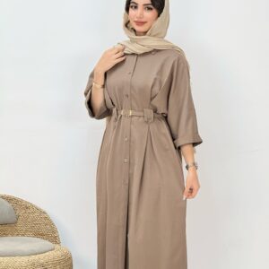 مانتو سیلک کمربندی